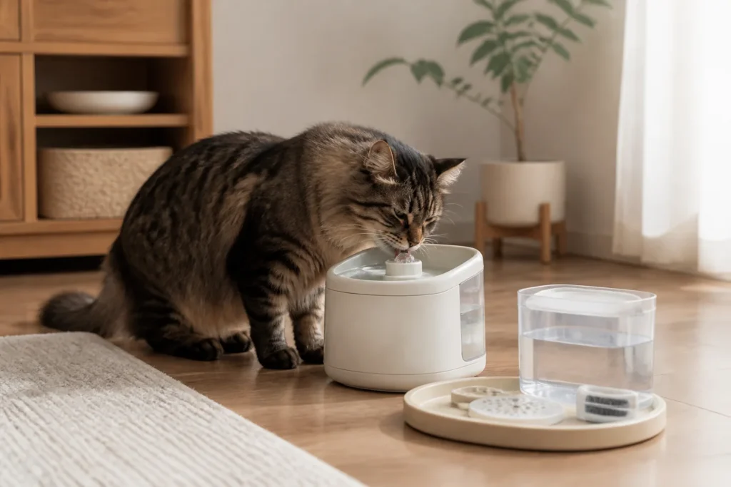 SUPERZOO 2026で披露予告されたコードレス猫用給水器 未公表仕様と発売後チェック