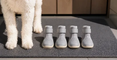 犬用サマーブーツは熱い道を歩ける免許ではない 足型とずれの確認法