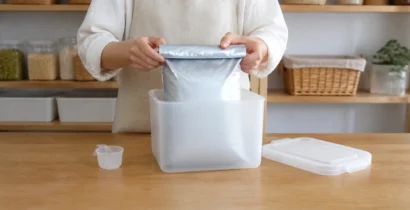 ペットフード保存容器は袋ごと入るサイズを ロット番号を残す選び方