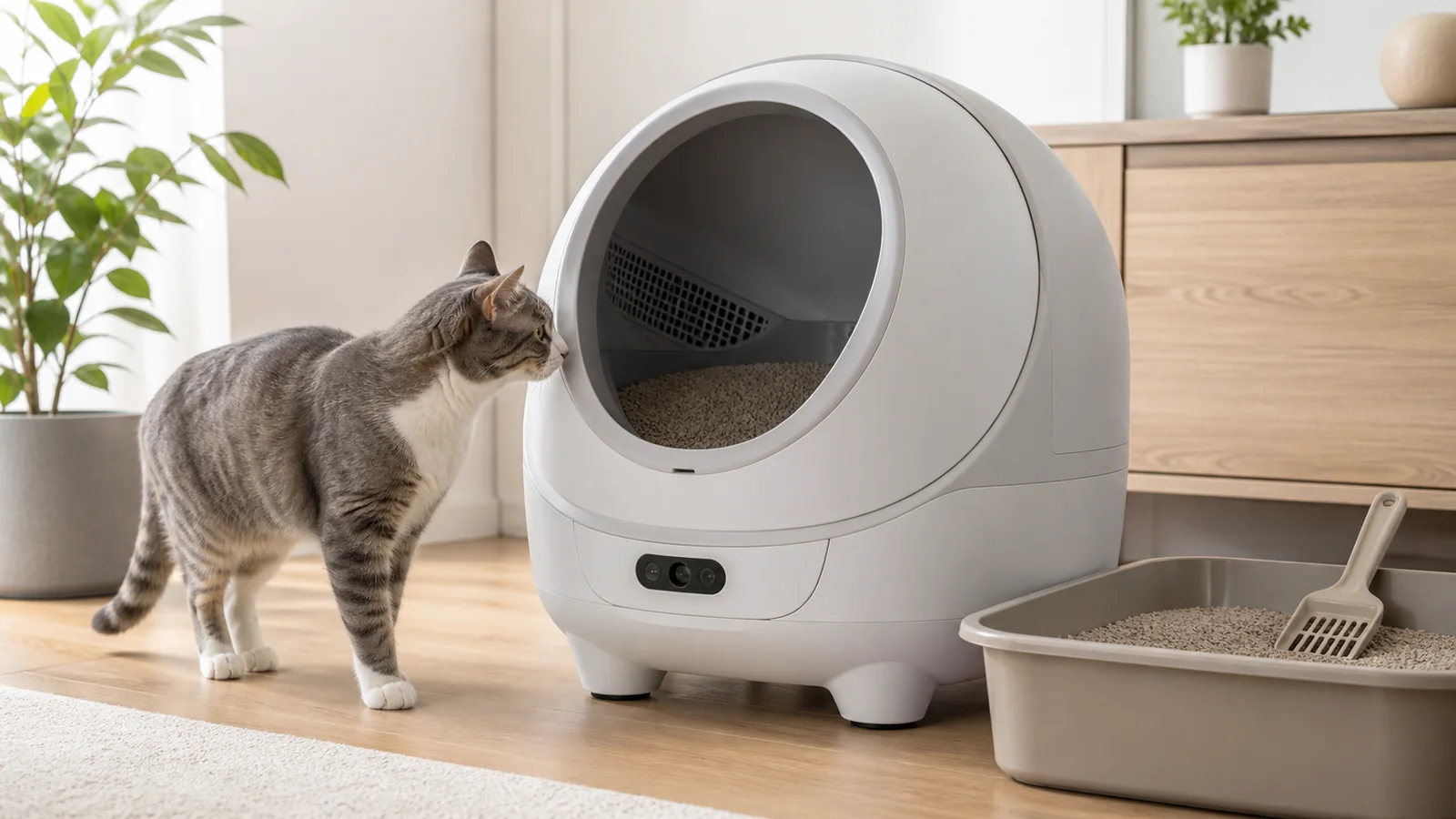 自動猫トイレを安全性から選ぶ 開口部・停止機構・移行期間の確認点