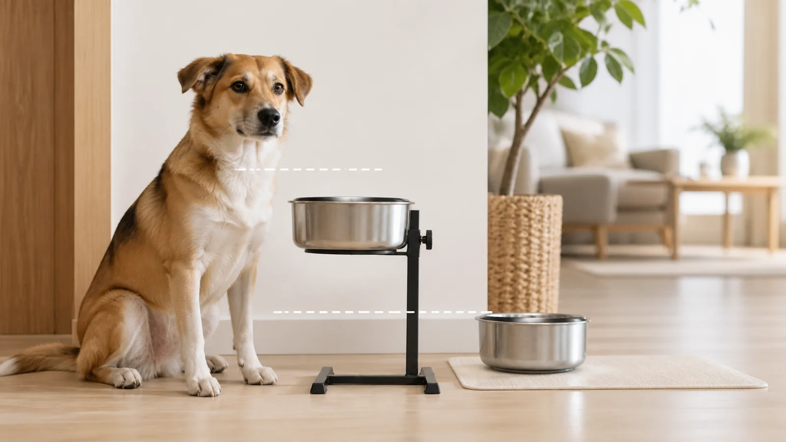 犬の食器台は高ければ楽とは限らない 体格・食べ方・獣医師の指示で高さを決める