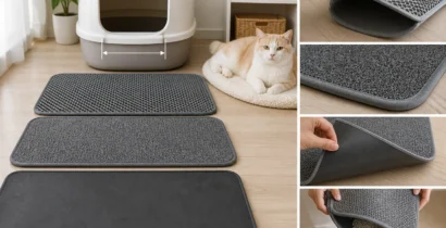 猫砂マットの候補を絞る 二層・一層を砂粒と掃除動線で選ぶ