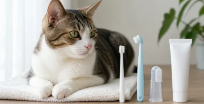 猫用歯ブラシの寸法と手入れ ヘッド・毛先・持ち方で選ぶ