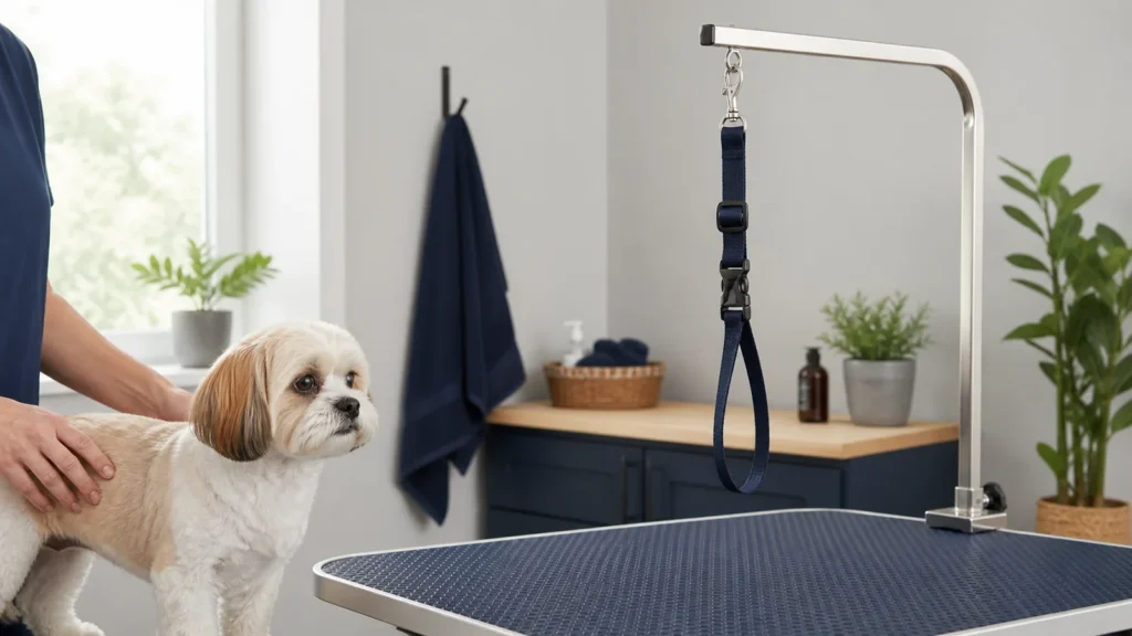犬用トリミングリードの購入前確認　解除方法・首周り・固定金具・見守れる範囲