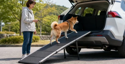 犬用カースロープで失敗を避ける　車高・長さ・幅・滑り止めを確認