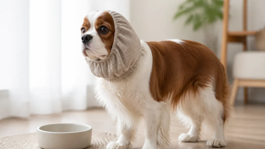 犬用イヤースヌードはどこを見る　開口・長さ・通気を確認