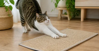 猫用爪とぎマットの仕様確認　体長・固定方法・繊維の向きを読む