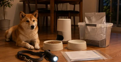 停電した夜、自動給餌器は止まる　電気に頼らない食事を家族で試す
