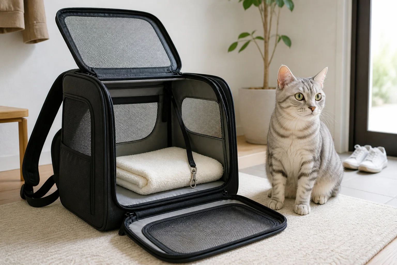 猫用キャリーバッグの購入前チェック　底面・通気・開口・飛び出し対策