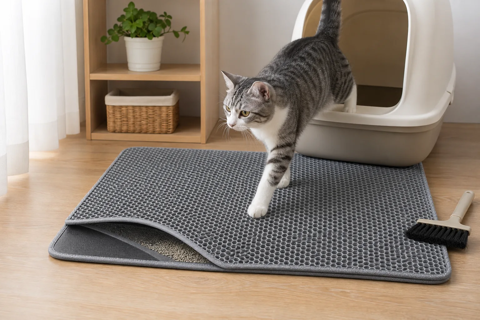 猫砂マットで失敗を避ける　出口動線・二層構造・洗い方